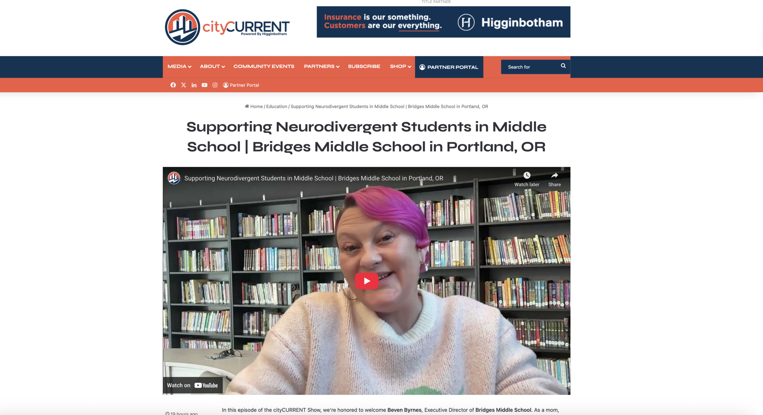 Supporting Neurodivergent Students in Middle School: cityCURRENT